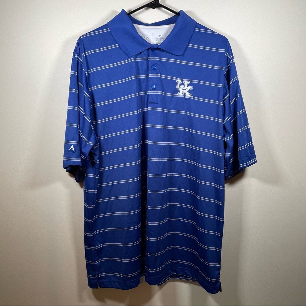 Antigua Kentucky Basketball UK Blue NCAA Golf Polo Shirt Men's Size XL